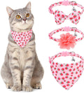 Breakaway Cat Collars with Bell & Cute Pendants - 3 Pack Adjustable Safety Kitten Collars - Decoration for Girl Boy Cats