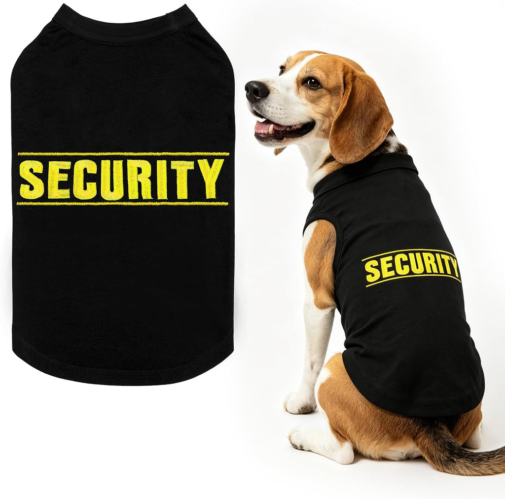 BINGPET Police Dog Shirt, Soft Cotton Puppy T-Shirt, Halloween Cop Costumes