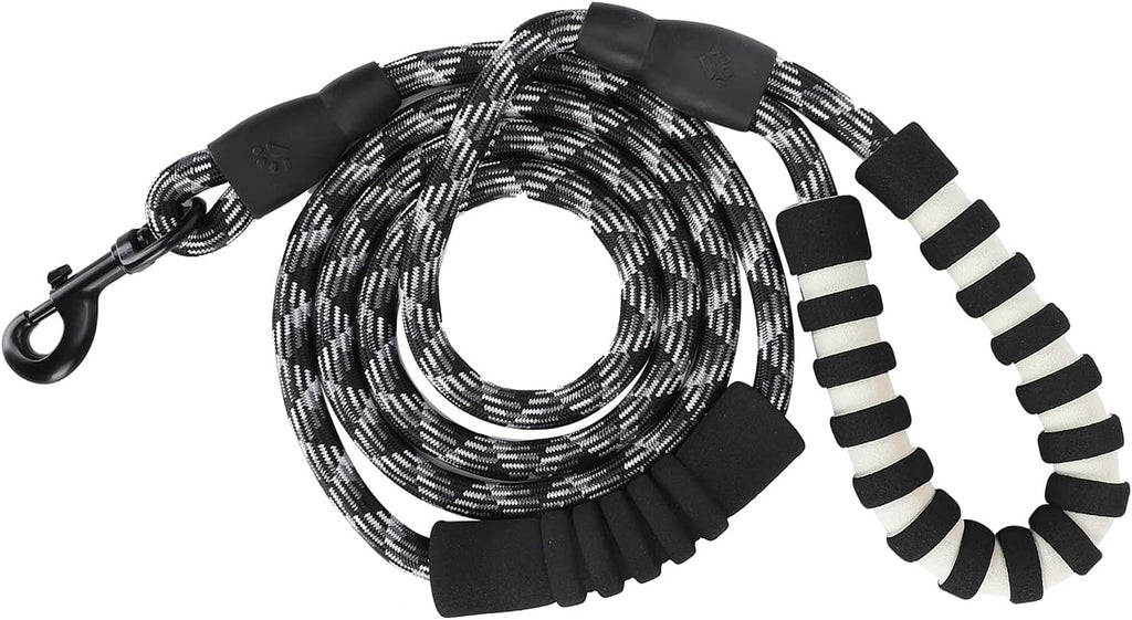 Reflective Dog Leash, Padded Handle 360 Swivel Hook for Walking