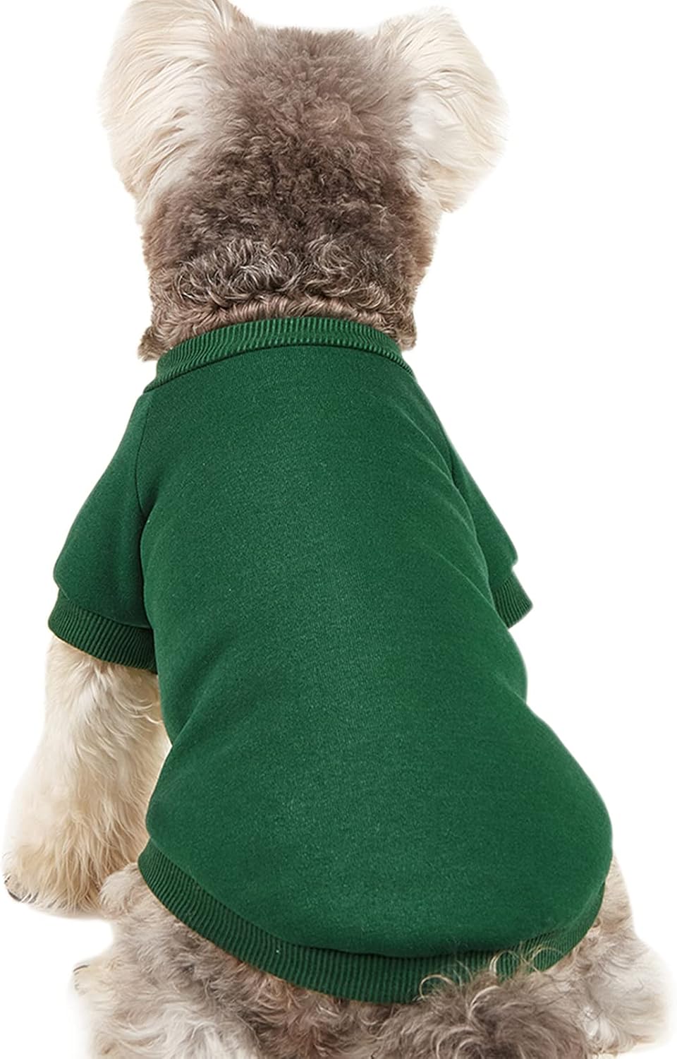 Soft Puppy Sweater for Small Dogs Winter Knit Pullover, Green M