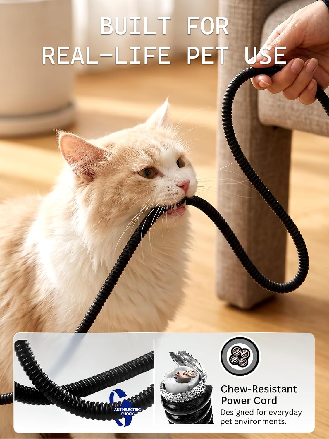 Pet Heating Pad for Cats,Waterproof,Anti-Bite Timer Warming Mat
