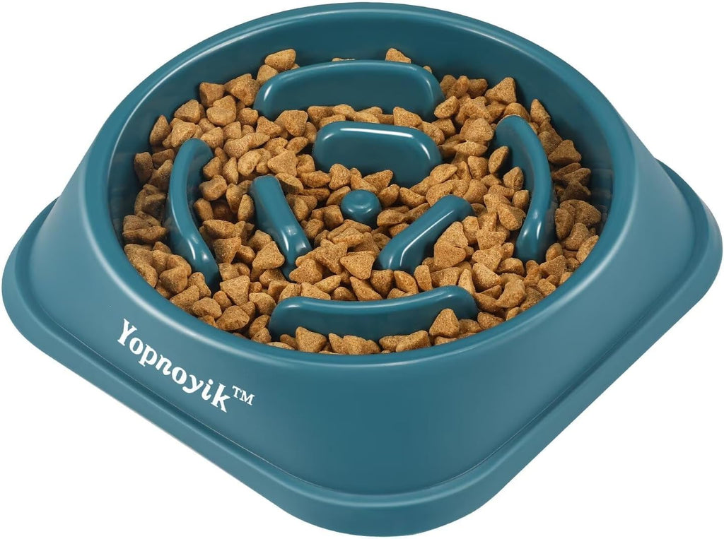 2 Pack Slow Feeder Dog Bowls for Medium Dogs & Cats