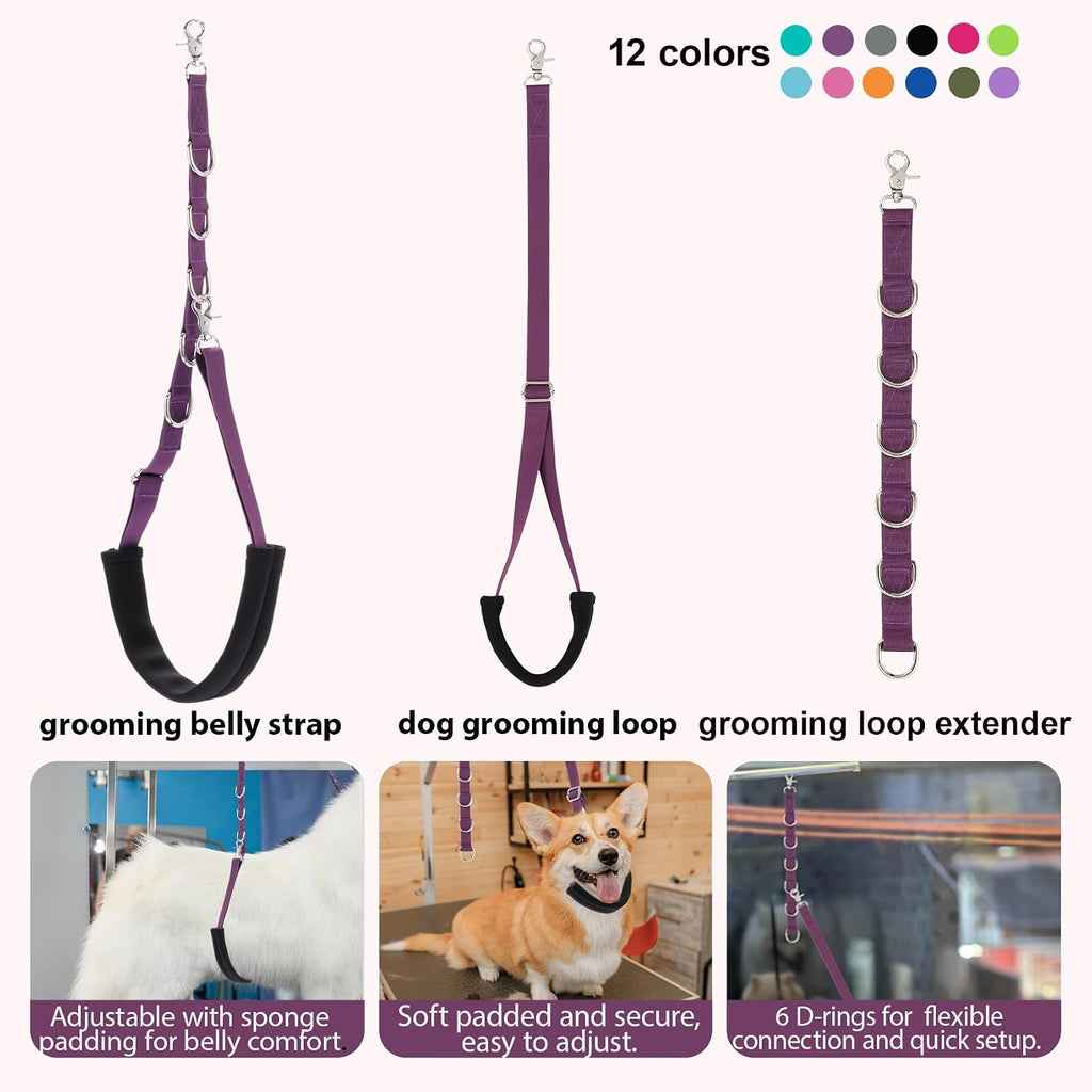 Dog Grooming Belly Band Pet Grooming Supplies 3 Sets Professional Dogs Belly Straps Pets Dogs Groomer Extension Strap Ta