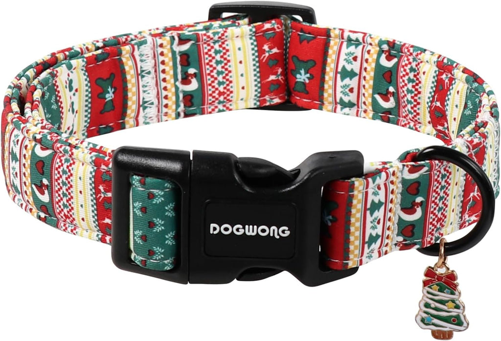 Spring Summer Dog Collar for Girl Dogs- Pink Polka Female Dog Collar, Adjustable Soft Beach Dots Dogs Collars for Small 