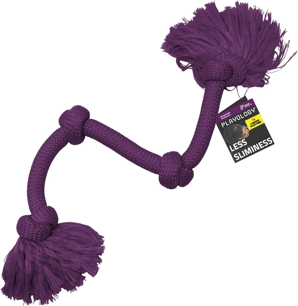 Playology Tug Rope Dog Toys for Large Dogs - Jumbo, Peanut Butter Scent