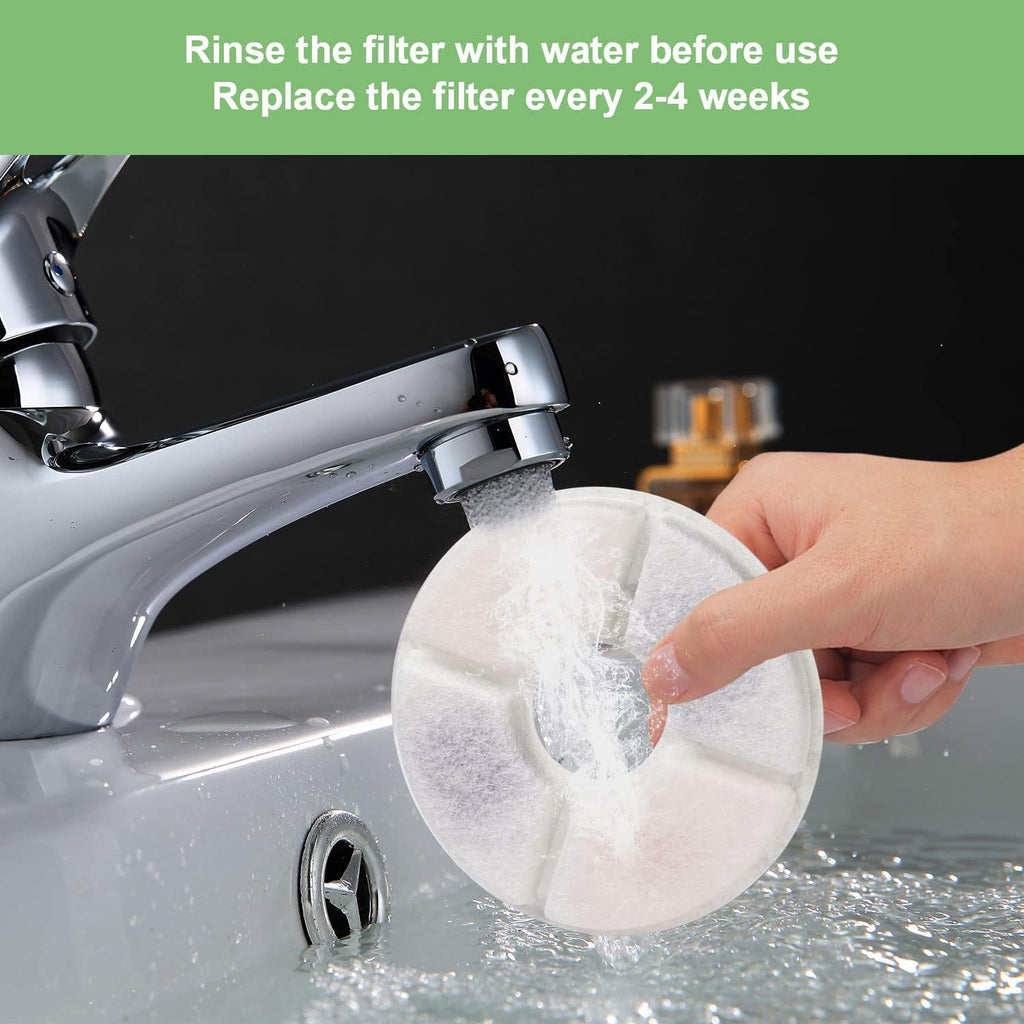 Wonder Creature Round Cat Water Fountain Filter Replacement 6 Pack