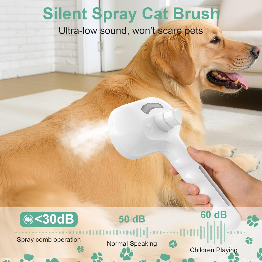 Cat Brush Dog Brush for Shedding,Pet Steam Hair Removal Comb Grooming Kit