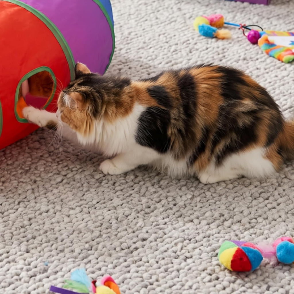 Lightweight Foldable up Tunnel, 125cm, S-Shaped Rainbow Tunnel