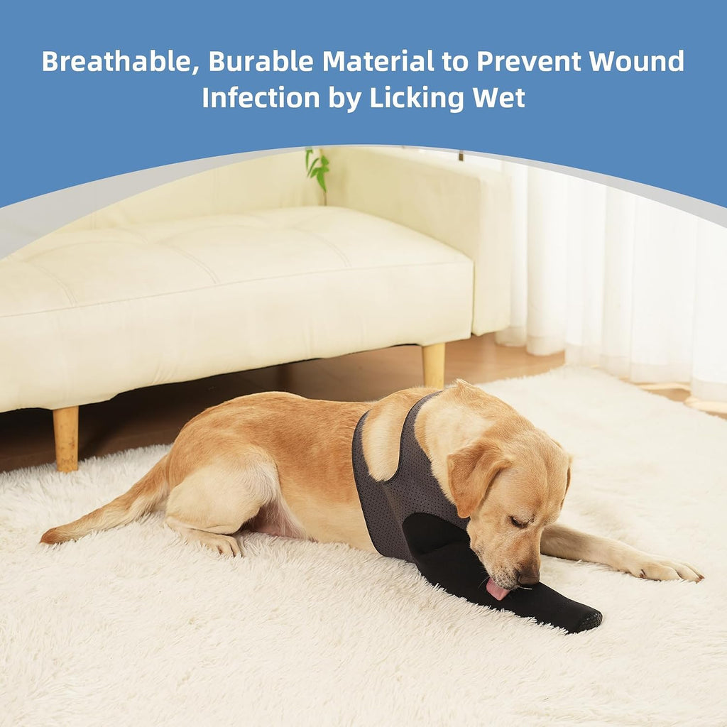 Dog Socks to Prevent Licking Paws ，Breathable Dog Leg Sleeve to Stop Licking and Biting， Firm and Secure Protect Wounds 