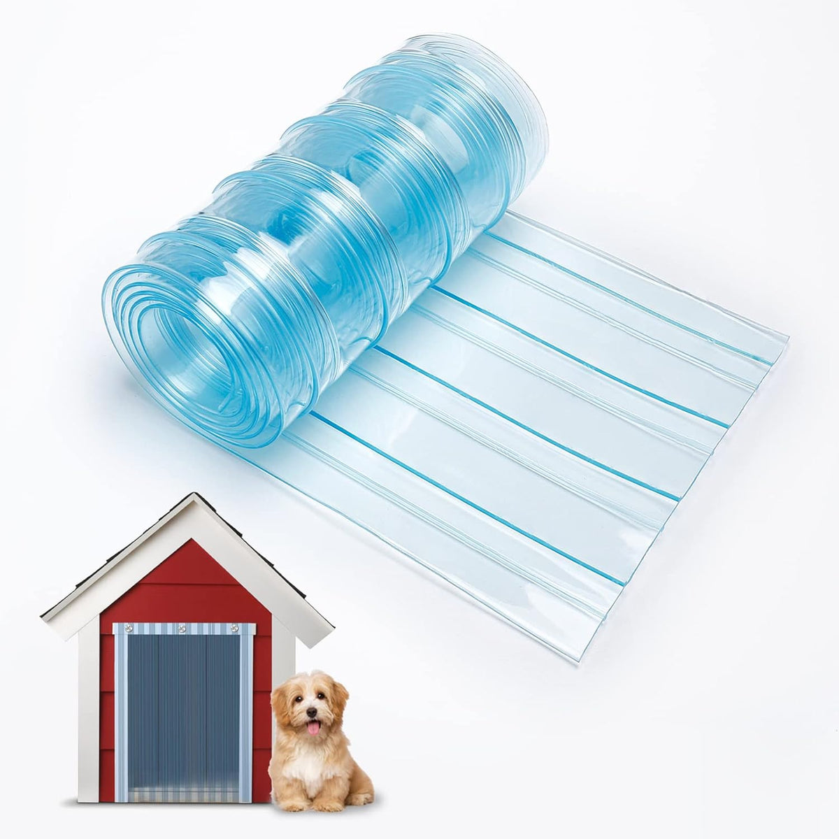 15.7in x 4.9ft Door Replacement Flaps for Dog House