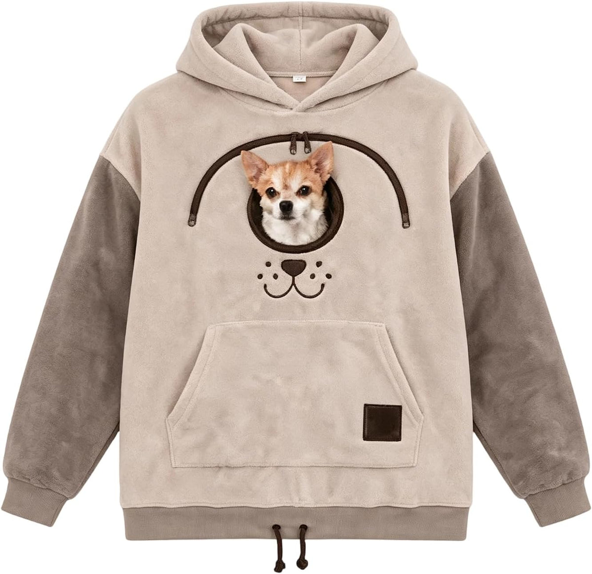 Cozy Pet Carrier Hoodie – Built-In Pouch for Cats & Small Dogs