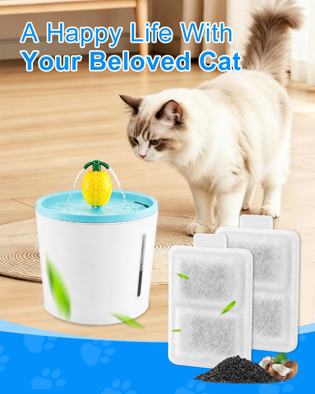 24 Small Replacement Filter for Cat Fountain Fit for Whisker City
