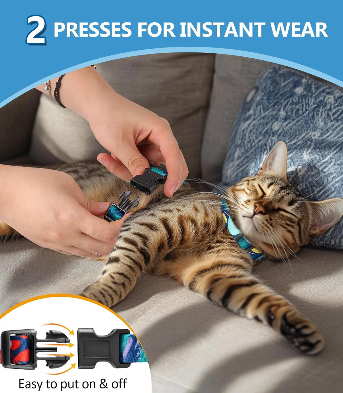 Cat Harness and Leash Set, Escape Proof Cat Harnesses