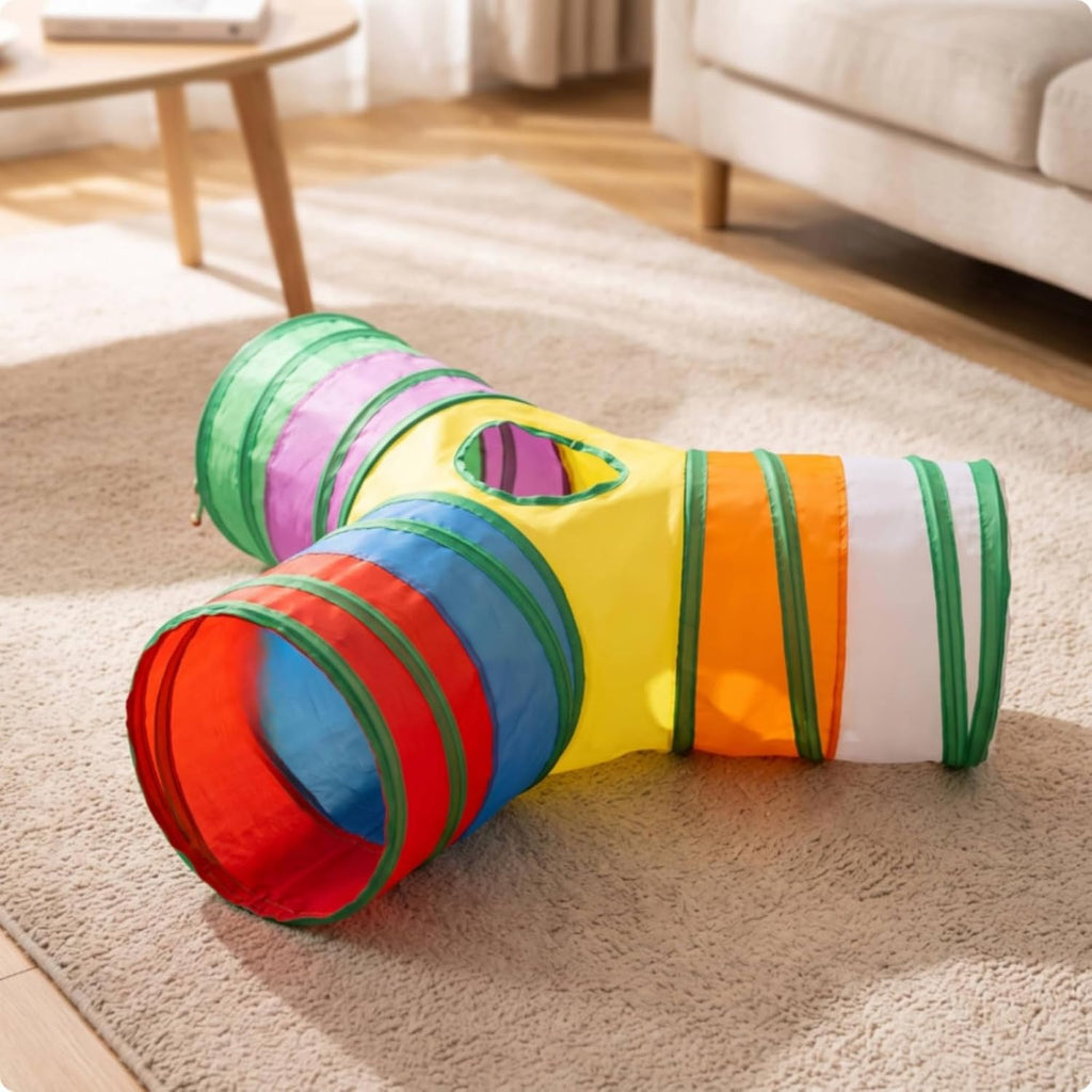 Lightweight Foldable up Tunnel, 125cm, S-Shaped Rainbow Tunnel