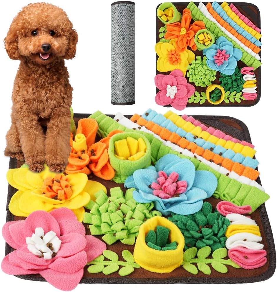 OSDUE Snuffle Mat for Dogs 15.3''x15.3'' for Boredom and Mental Stimulation