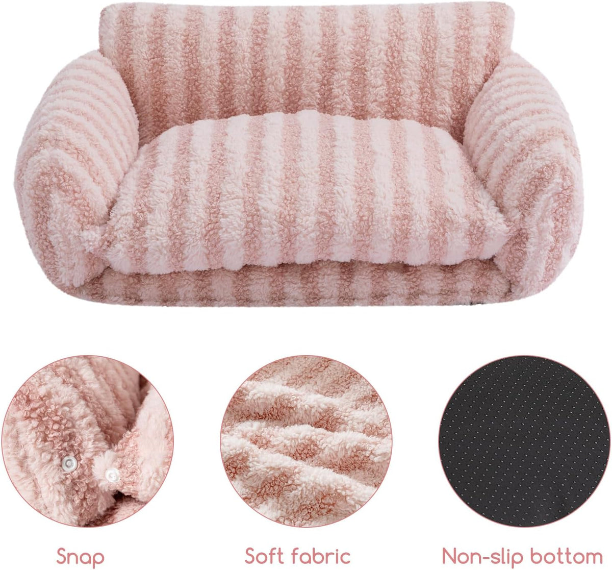 Hollypet Cat Bed Small Dog Orthopedic Couch Beds for Pets up to 13 lbs