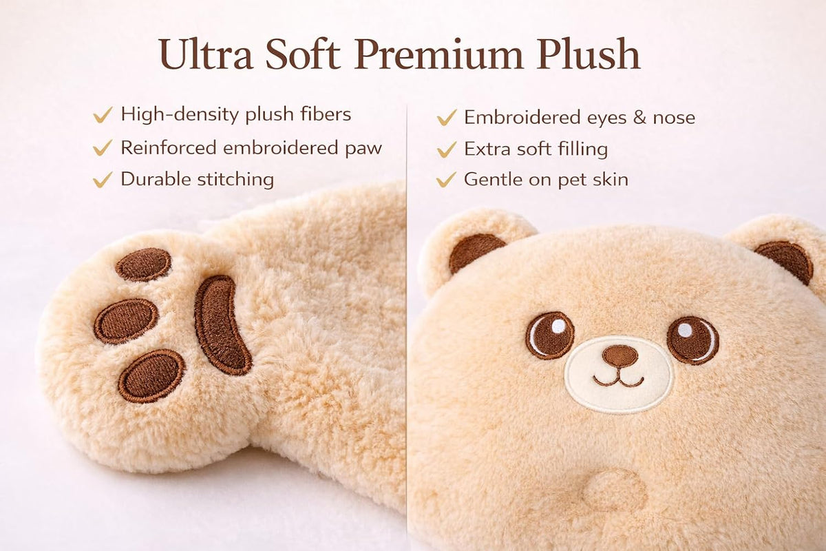 MIMI MIMI Dog Calming Pillow & Dog Blanket Set. Soft and Neck-Friendly, Washable Pet Pillows for Small Medium Dogs and C