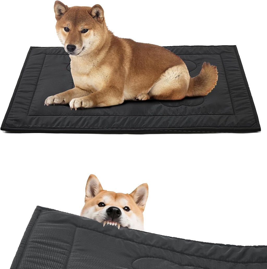 Chew Proof Indestructible Dog Crate Pad,Large (28"x41"),Green