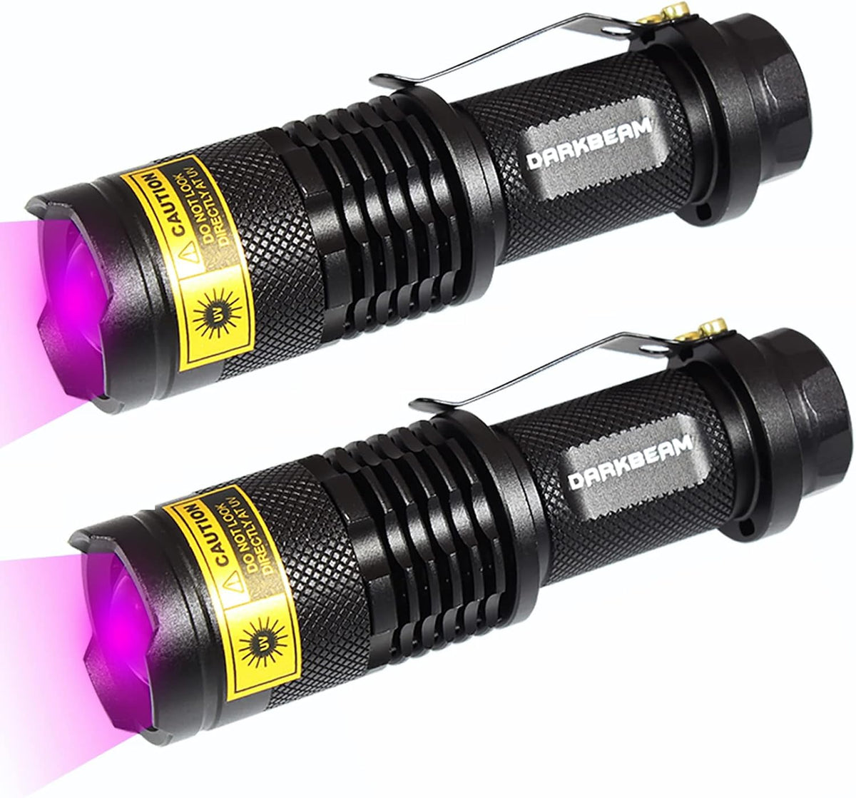 DARKBEAM UV 395nm Flashlight Blacklight Wood's lamp Black Light Mini, 400nm