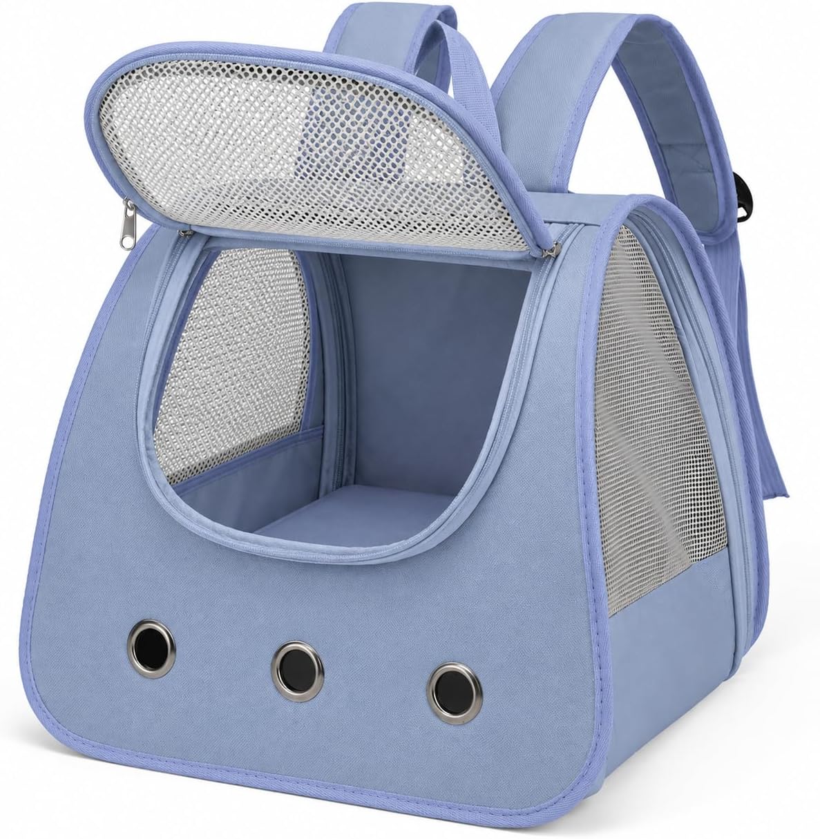 Pet Carrier Backpack for Cats and Small Dogs, Breathable Mesh Travel Backpack with Ventilation Holes, Comfortable Portab