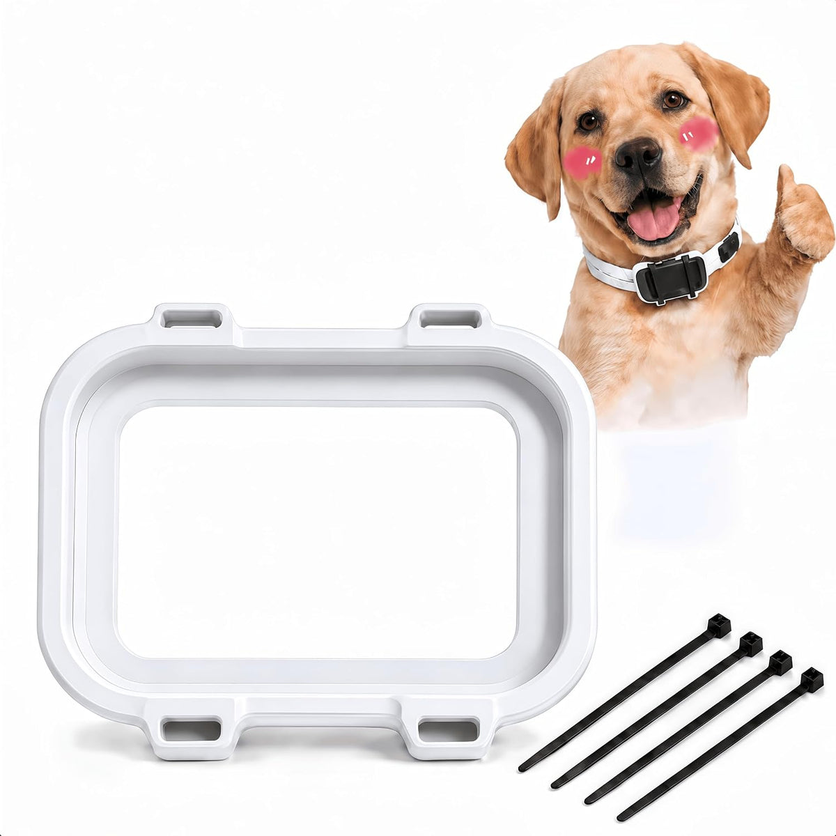 Dog Collar Tracker Holder Compatible with Fi Mini, Open Charging Port Mount (Blue)