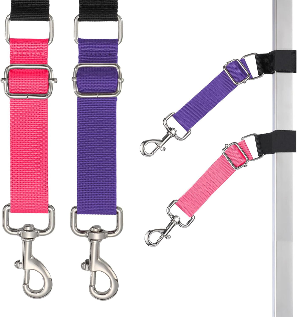 Pet Dog Grooming Arm Accessories - Dogs Loop Pets Grooming Loops Extension Straps 2 PCS Adjustable Secure and Stable Loo