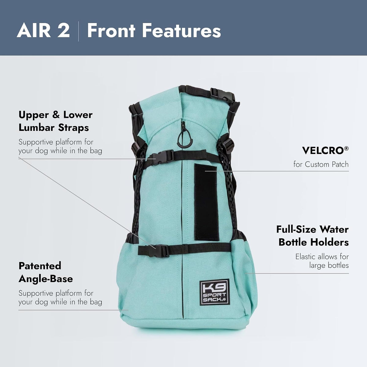 K9 Sport Sack Air 2 - Large, Slate Blue