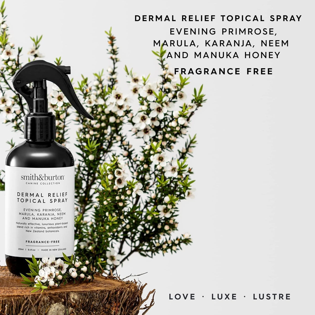 smith&burton Dermal Relief & Repair Care System for Dogs & Cats, Conditioning Shampoo, Topical Spray & Heal Balm for All