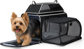 Lekereise Top and Side Expandable Pet Carrier 18x11x11Inch Delta American United Airline Approved Soft Sided Underseat T