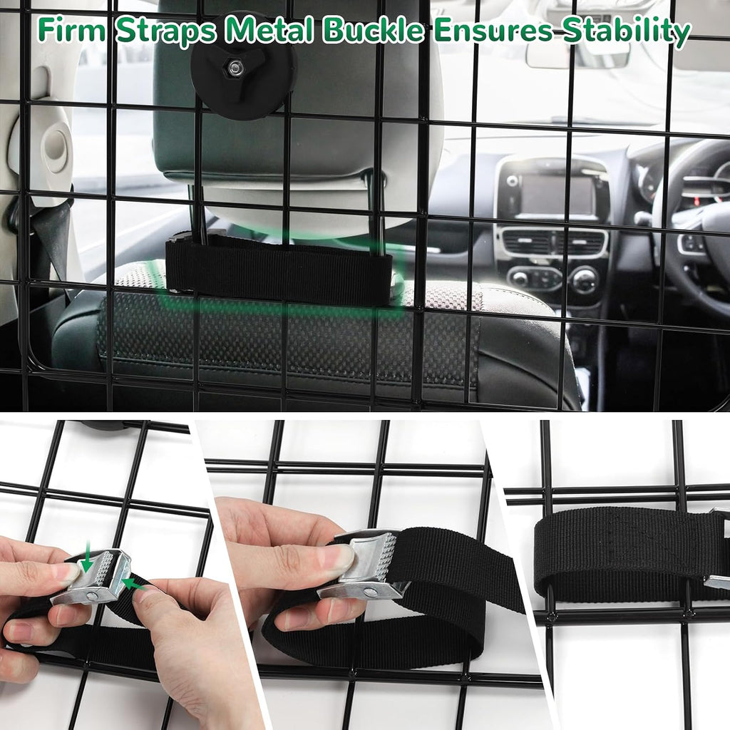 Universal Fit Car Barrier,Adjustable Dog Barrier,Back Seat Separator Gate