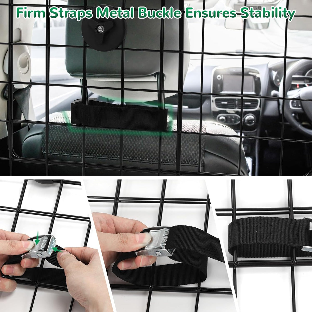 Universal Fit Car Barrier,Adjustable Dog Barrier,Back Seat Separator Gate
