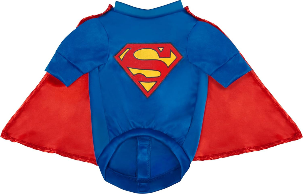 DC Comics Superheroes: Superman Pet Costume for For Dogs or Cats by Rubies, Medium