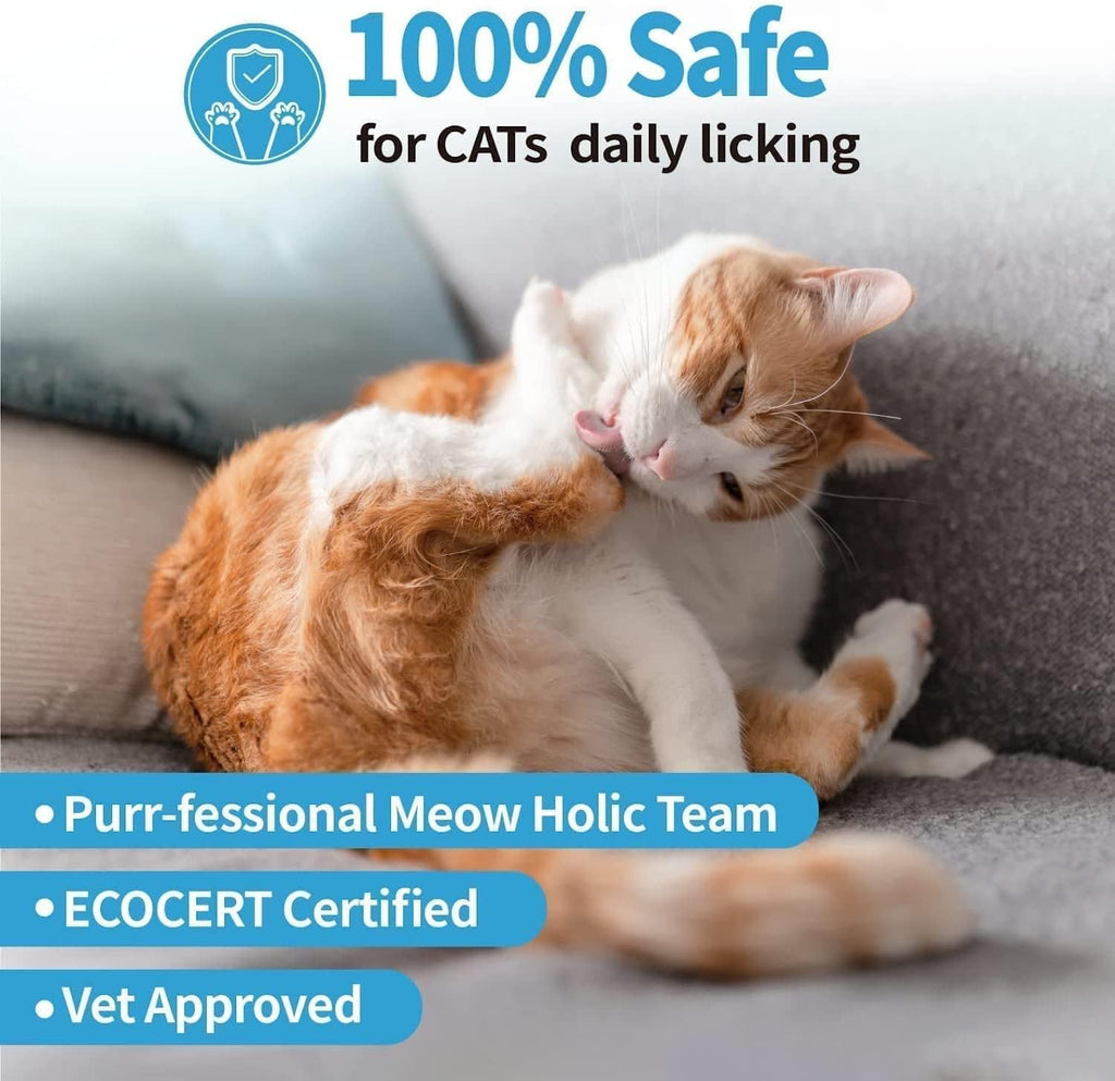 Mooncat Waterless Cat Shampoo, Short Hair Cats, No-Rinse Lick Safe Foam