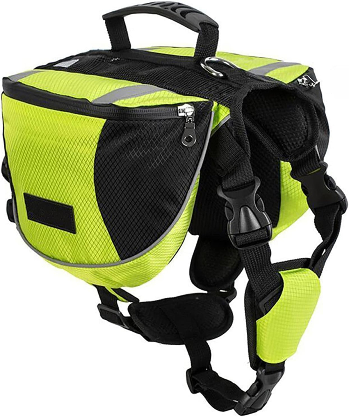 Polyester Dog Saddlebags Pack Hound Travel Camping Hiking Backpack Saddle Bag for Small Medium Large Dogs (Blue,M)