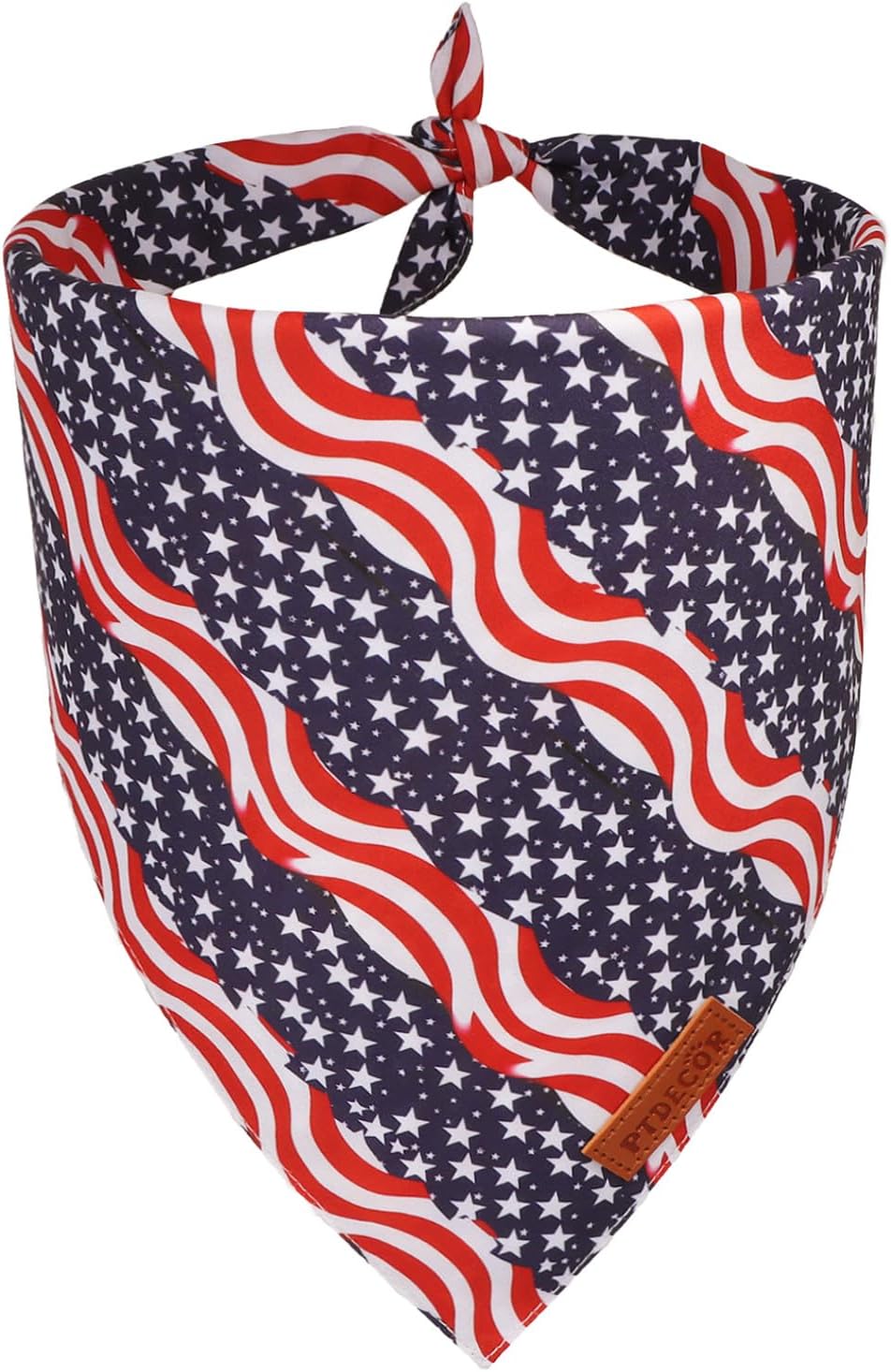 PTDECOR Halloween Dog Bandanas, Yellow Jack-o'-lantern Pet Scarf, Large