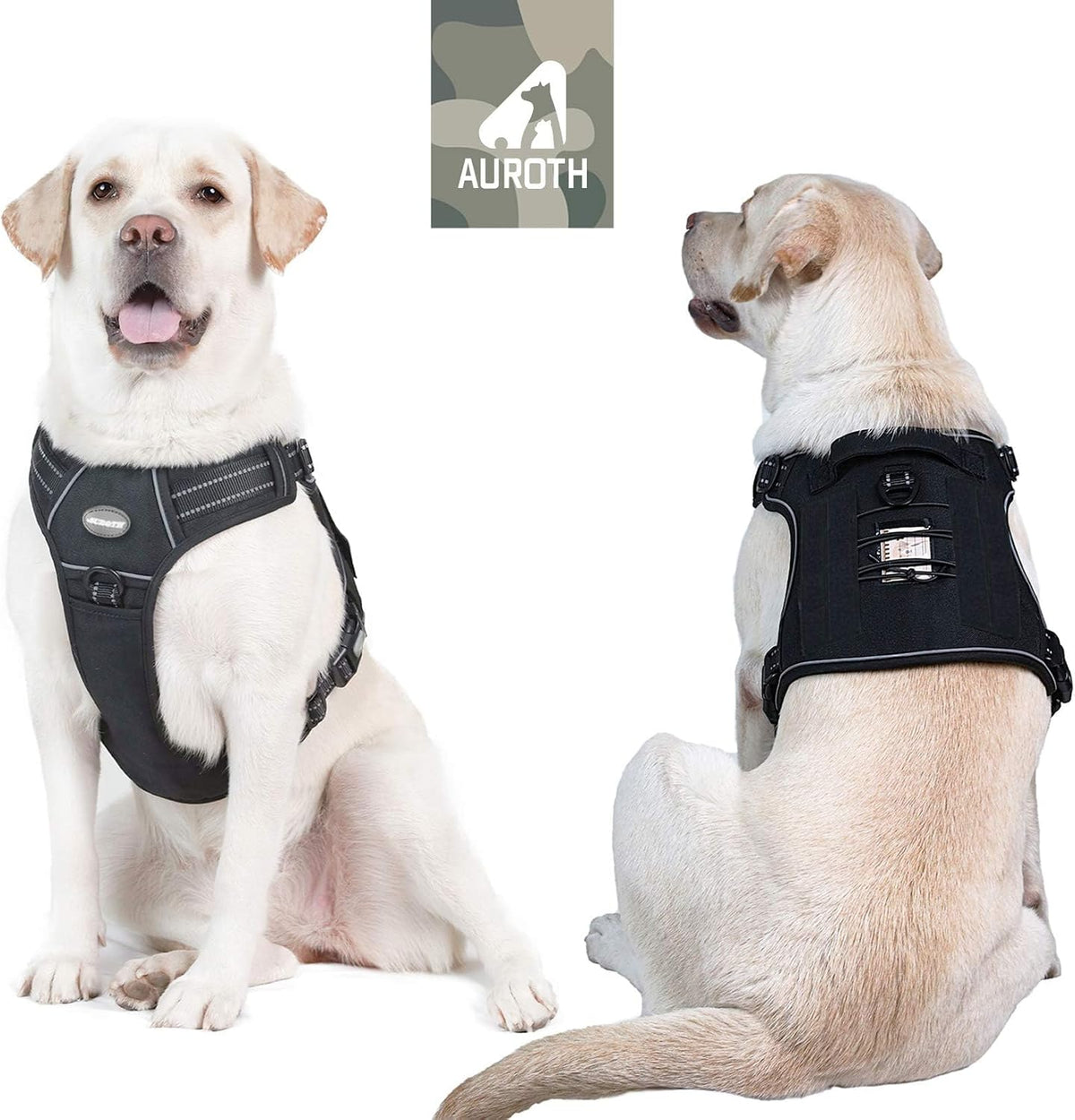 AUROTH Dog Harness for Large Dogs, No Pull Tactical Dog Vest Heavy Duty