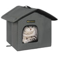 Rest-Eazzzy Outdoor Cat House for Feral Cats,Weatherproof & Insulated