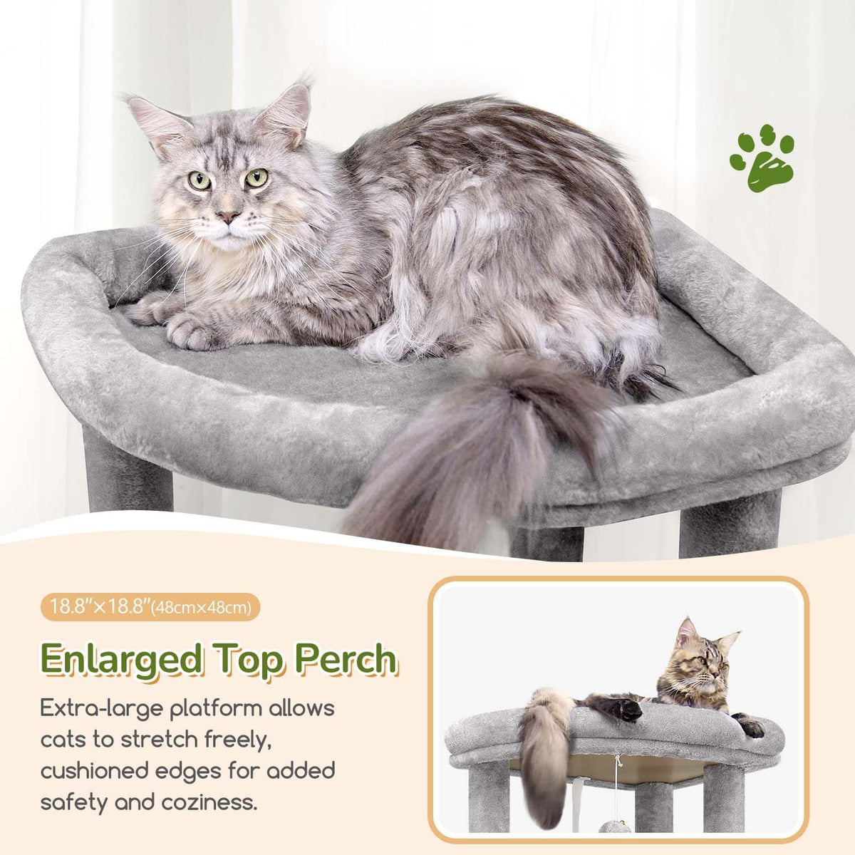 Globlazer Heavy Duty Cat Tree Tower for Indoor Cats Large Adult