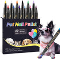 12 Colors Dog Nail Polish Pens Quick Dry to DIY Pretty Nails