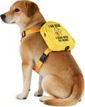 Pet Dog Cat Dog Backpack I Am Deaf I Hear with My Heart Dog Travel Bag Scarf Special Needs Dog (Hear with My Heart)