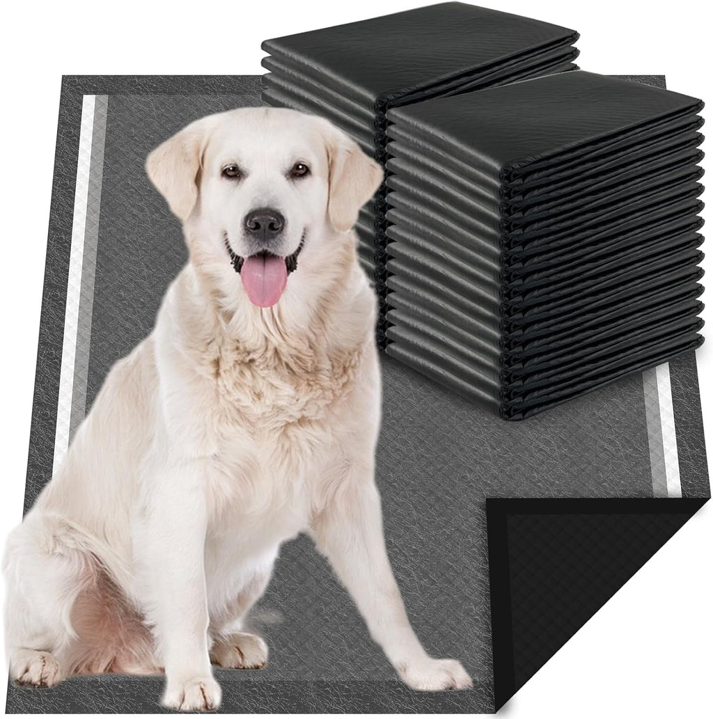 Dogcator Charcoal Dog Pee Pads Extra Large 28“x34”, Puppy Pads XL 30 Count