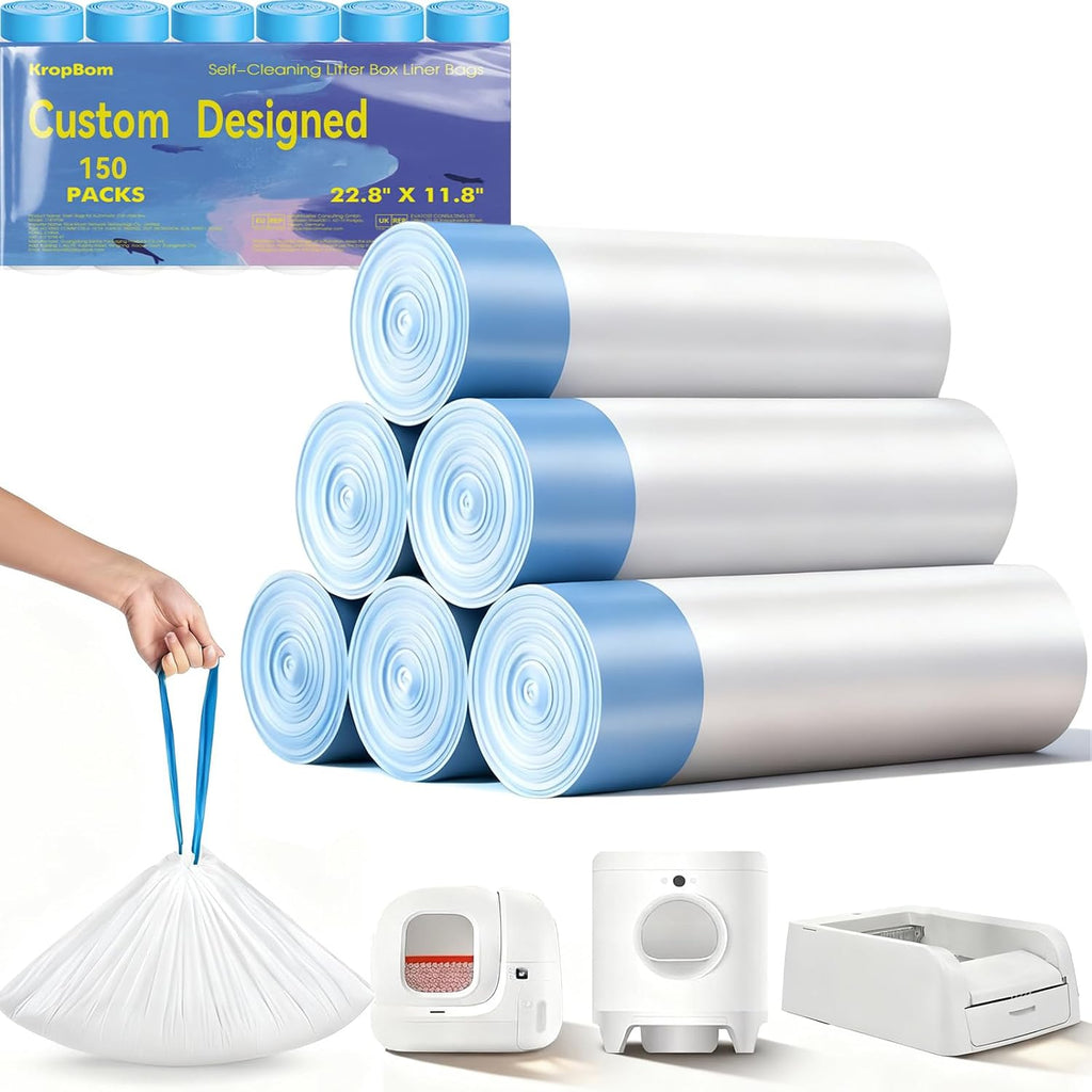 150 Pcs Automatic Cat Litter Bags fits PURA MAX 2/MAX/X&ScoopFree Clumping