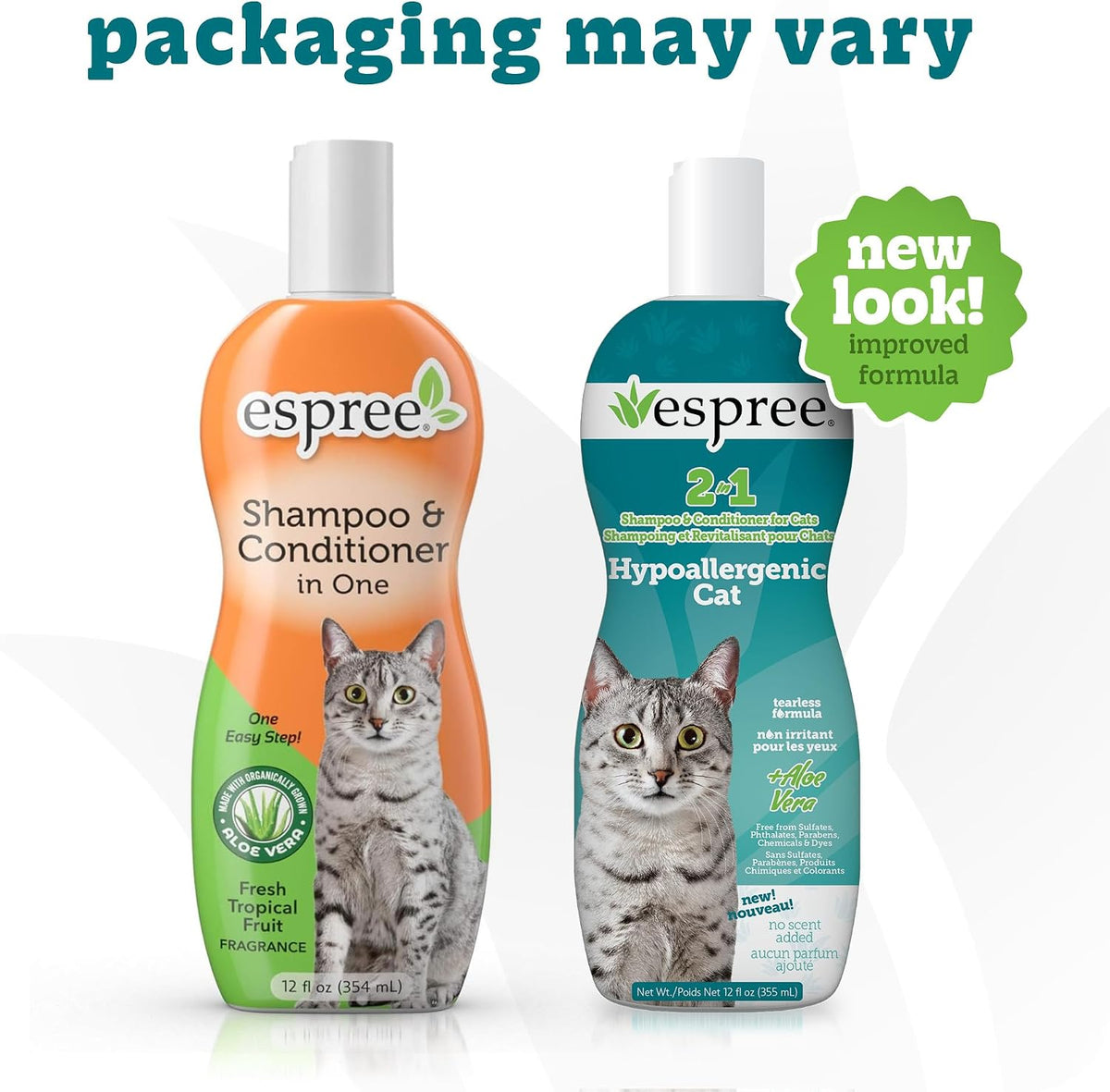 Espree Hypoallergenic Cat Shampoo & Conditioner, Sensitive Skin, 12oz