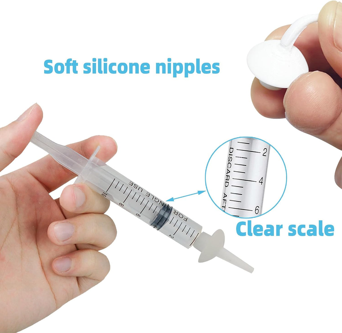Kitten Nipples for Feeding Puppy Bottle with Nipple and Syringe