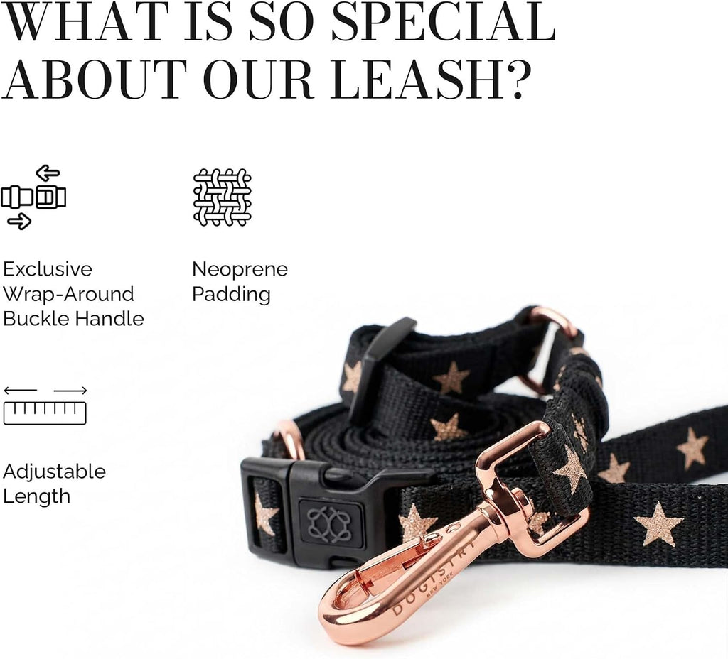 3-in-1 City Dog Leash - Rockstar, Adjustable Bungee Leash - L