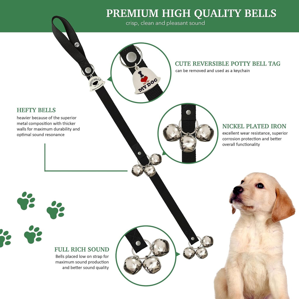 Caldwell's Pet Supply Co. Dog Potty Bells, Dog Door Bell, Bells to Go Outside, Potty Training Bell, Dogs Doorbell, Dogs 