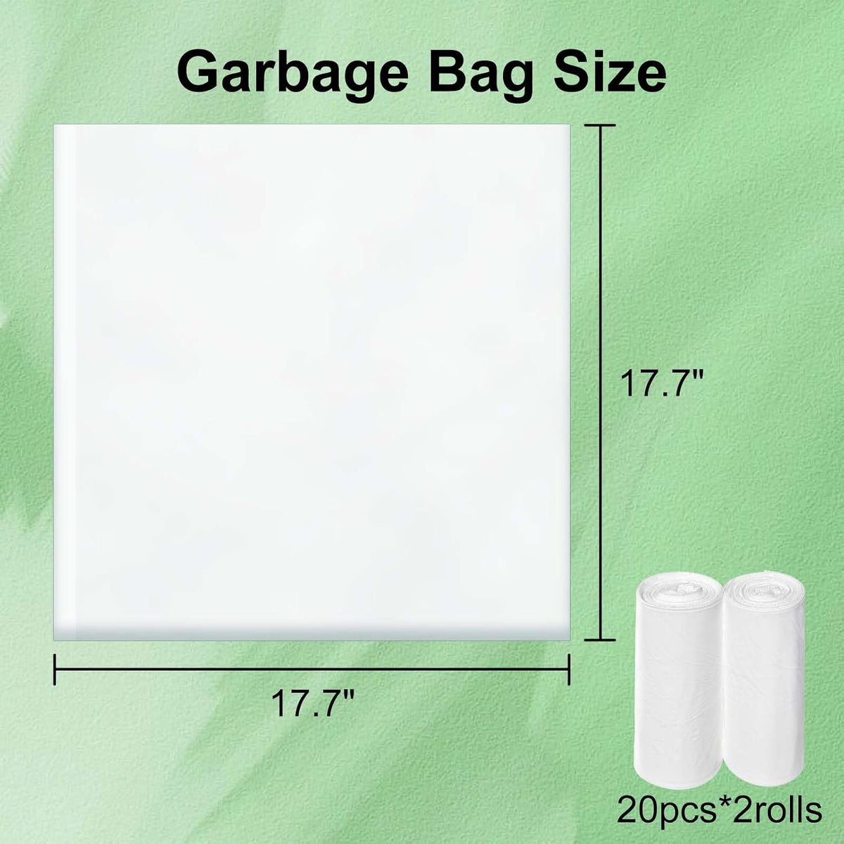 Dedicated to Mintakawa Automatic cat litter box Drawer Liners, Small garbage bag, 20 Count per Roll, 2 Rolls, Tear, Use 