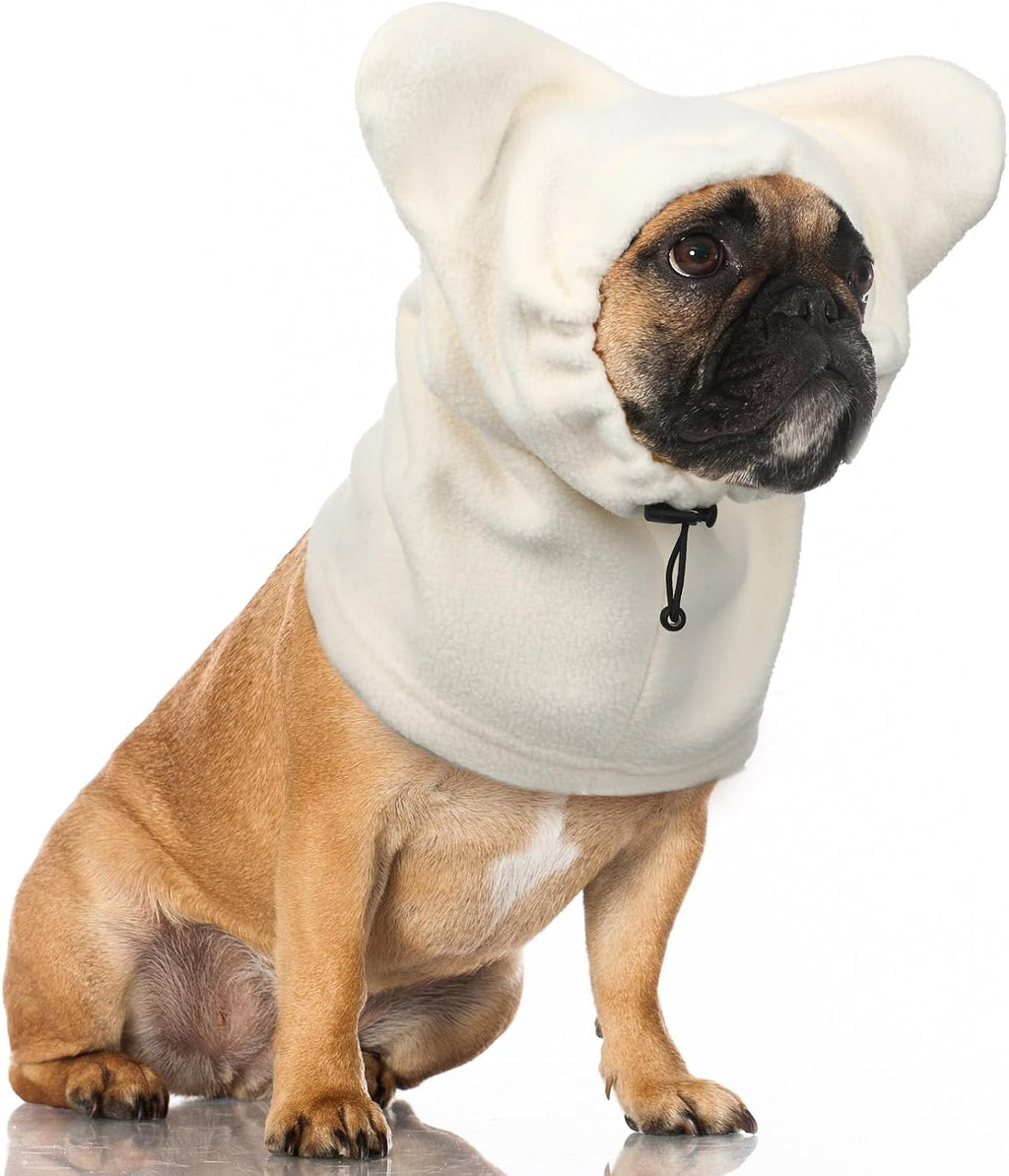 Winter Dog Hat Ear Muffs Pet Neck Warmer Hood, Ear Muff, Black, M