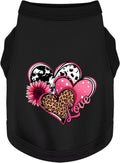 Discover Cozy Cotton Canine Wear: Soft, Lightweight, and Breathable Dog Shirt Vest with Eye-Catching Graphics (Hearts an