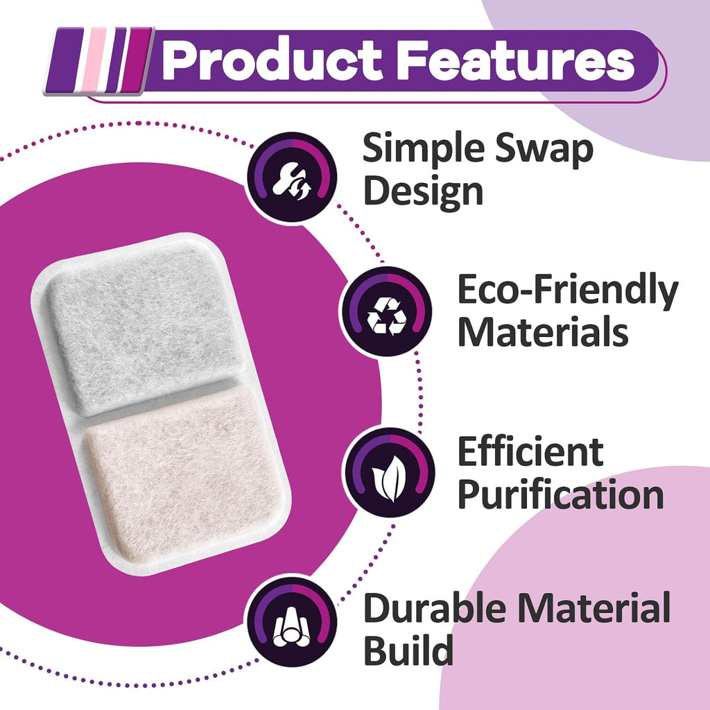 30PCS Cat Litter Box Filters Compatible with Catit Jumbo/Regular/Smartsift